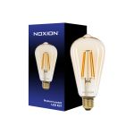 Noxion Lucent LED E27 Edison Fadenlampe Messing 7.2W 630lm -  822 Extra Warmweiß | Dimmbar - Ersatz für 50W