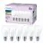 Mehrfachpackung 6x Philips Glühbirne LED E27 Birne Matt 7W 806lm - 827 Extra Warmweiß