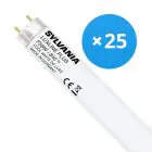 Mehrfachpackung 25x Sylvania Luxline Plus T8 58W - 840 Kaltweiß | 150cm